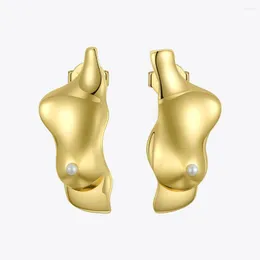 Stud Earrings ENFASHION Punk Body Part 3D Chest For Women Gold Color Special Earings Fashion Jewelry Pendientes Mujer E191113