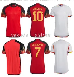 2022 7 DE BRUYNE Maglia da calcio PERICOLO LUKAKU Maglia da calcio 22-23 WITSEL MERTENS BENTEKE BATSHUAYI Squadra nazionale Uomo bambini Qualità tailandese