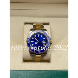 Super Watch V5 Five -Star Ceramic Bezel Blue Dial Sapphire Data 40 mm Automatyczne mechaniczne mechaniczne ze stali nierdzewnej Męskie na rękę