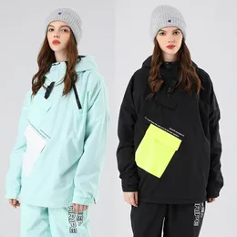 Skidjackor 2022 Vinterskidkläder Kvinnor Mäns utomhus kappa snöbräda Vindtät vattentäta sömmar kostymer toppar