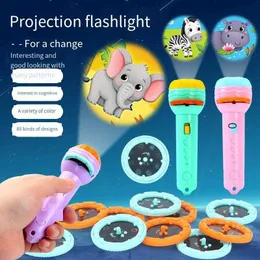 Neuheit Spiele Taschenlampe Kinder Puzzle Früherziehung Leuchtspielzeug Baby Spaß Rutsche Kreative Himmel Projektor Lampe