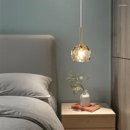 Lâmpadas pendentes LED Nordic Modern Small Chandelier G9 AC90-260V Bedroom Bedside Dining Room Living Living Crystal Light Light Light