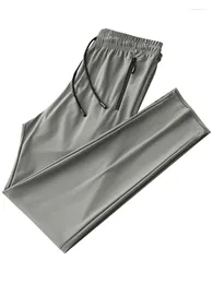 Herrbyxor 2022 Sume Men's Sweatpants Sportswear Zip Pockets Straight Byxor Male Long Casual Track 8xl