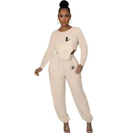 Latest Tracksuits Women Brand Sewing Suits Outfit Two Piece Jogging Set Velour Sweatshirt Met Hoodie Pants Suit Womens M52#