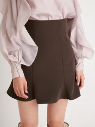Skirts Lato Slodki Potargane Bodycon Projekt Kobieta Spodnice Moda Wysoka Talia Pantskirt Japonia Styl Elegancka Faminino Seksiwna Mini S