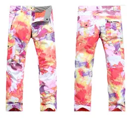 Pantaloni da sci Gsou Snow Women's Lucky Cloud Femminile Inverno Imbottito Snowboard Ciclismo Escursionismo Pantaloni sportivi Impermeabile 10K