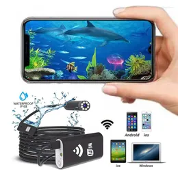 WiFi Fish Finder Underwater Camera 800W Pixel 14mm Big Probe Autofocus 3 In 1 Endoscope Fishing Mobile Phone