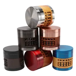 Abacus Wood Metal Smoking Herb Grinders Speaker Shape Tobacco Shredder Hand Mechanical Grinder 60mm