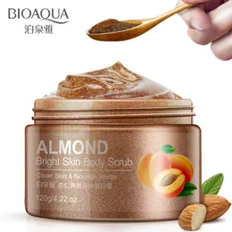 Bioaqua mandel hud ansiktsskrubb rengöring ansiktskräm fuktande skrubber exfolierande lotion lera gel kosmetika