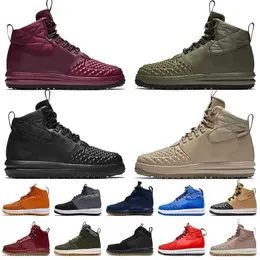 Designer Lunar Duckboot Men's Trainer Shoes Bury Triple Black Sier Oliver Tan High Top Leather Boots Winter Snow Platform Sneakers Boot