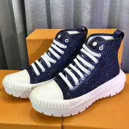 SQUAD BOOTS Denim To create a fresh look high top tops are for their thick light white rubber outsole which also has obvious patterns Famous designer boots