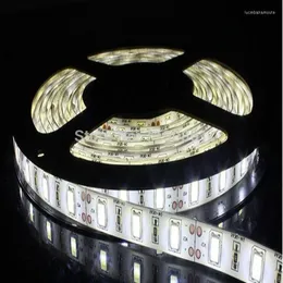 Remsor 200 m/parti 5m/rull 300 LED -strip SMD5630 Vattentät 12V flexibel tejp 60 LED/m vit/varm vit/r/g/b utomhusdekoration