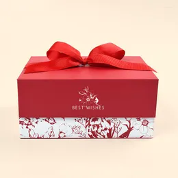 Подарочная упаковка 5pcs 2022 Свадебные подарки для гостей один кусок складной лопаток Carton Creative Boite Gateau Mariage Box Congagement Banquet