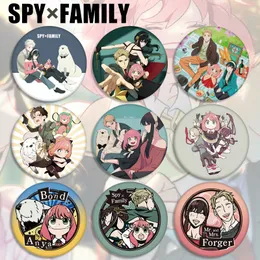 Anime SPY X FAMILY Brooch Pins Twilight Yor Forger Anya Forger Charm Cosplay Figures Round Badges Lapel Souvenir Jewelry Gift