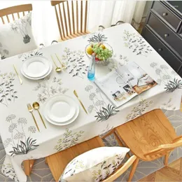 Table Cloth Tablecloth Rectangular Waterproof Oilproof Cover Floral Color European Style Household Birthday Party