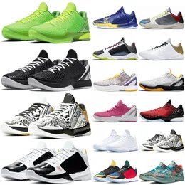 Kobe 6mamba Mambacita Basketball Shoes Protro Mambacita Grinch Think Pink 5 Betcy Bruce Lee Del Sol Laker Men Outdoor Sports Mens Sneakers Sneakers