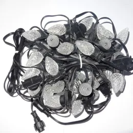 Strings LED C7 Addressable WS2811 DC5V SMD Technicolor Pixel String;50nodes/strand;all Black Wire And Case;IP67;