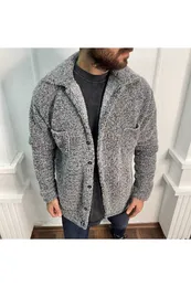 Jaqueta masculina de pele sintética de pelúcia, novo estilo de moda de boa qualidade, inverno e outono, lã macia, bolso quente, confortável, útil, preto t221007