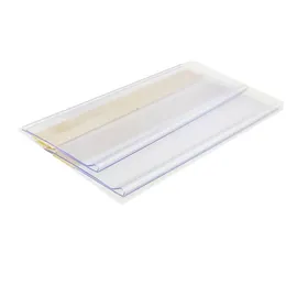 Perakende Malzemeleri H4cm Plastik PVC Raf Fiyat Fiyat Talk Olarak İşaret Etiket Tutucu Süpermarket Veri Şeritleri Derleme Yapıştırıcı Bant Geri 50 PCS