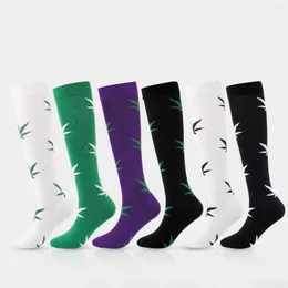 Spor çorap unisex kompresyon futbol çorapları futbol golf tüp açık hava hemşirelik koşu zindelik erkekleri kadınlar beyaz siyah