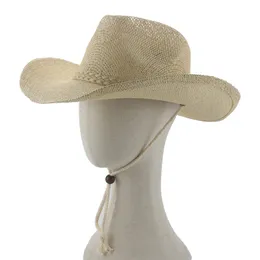 Chapéu de sol praia chapéus de palha de verão para mulheres panamá western cowboy proteção solar à prova de vento homens mulheres chapéu de praia sombreros de mujer