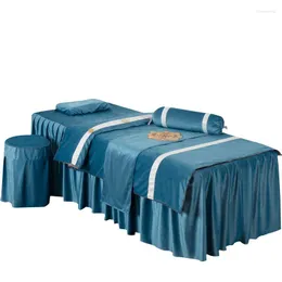寝具セットオランダのベルベットラグジュアリー4pcs for beauty salon massage spa duvet cover bed bedlinen with quilt