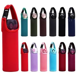 Maniglia per bicchieri Bicchiere da birra portatile Bicchiere singolo per bottiglia in neoprene Custodia per borsa termica Borsa per bottiglia d'acqua 450ml Tote Cup Covers BBB16090