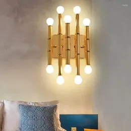 مصباح الجدار meurice sconce bamboo mipe gold light light mirror moder