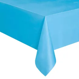 Table Cloth 137X183Cm Wegwerp Plastic Effen Kleur Tafel Dekken Party Catering Tafelkleed