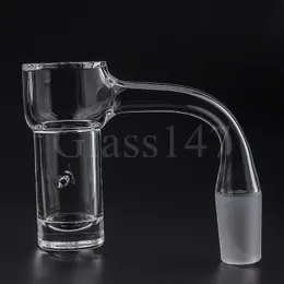 Sigara Tam Kaynak Highbrid Otomatik Spinner Kuvars Banger 2.5mm Duvar Eğimli Kenar Kıyafetsiz Kuvars Çiviler Cam Su Bongs Dab Teçhizatları Borular