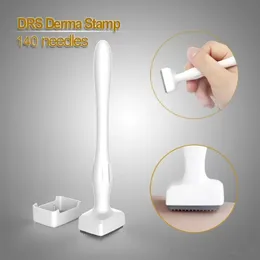 Adjustable DRS 140 Derma Stamp Microneedle Roller 0.5-3.0mm Needle Length Stainless Steel White PC Handle DermaStamp Microneedleing
