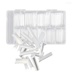 Nail Art Kits False Nails Tips Acrylic Fake French Straight Square For Salon C1FF