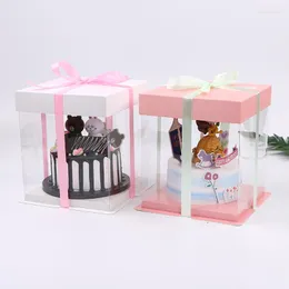 FESTIVIVE FESTIVA DE EVENTO DE EVENTO DE EVENTO DE 6/8 POLENTE BONO PRACTO DISPABILIDADE PACAGEM PET CANDY CANDY Decorating Gift Box Ribbon 5 Conjunto/lote