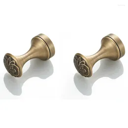 Hooks 2Pcs Antique Robe Brass Creative Kitchen Storage Bath Door Wall Bathroom Clothes Coat Hook Key