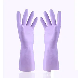 Cleaning Gloves Rubber Dishwashing Nitrile Gloves Womens Durable Kitchen Cleaning Laundry Odorless Household Drop Delivery 2022 Home Dhige