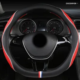 يغطي عجلة القيادة غطاء سيارة Doodryer الجلود لـ Hondas Civics CRV BRV Fit Jazz Account City Freed Mobilio Stream