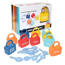Zabawki inteligencji Alphabet blokada Key Numer Dopasowywanie edukacyjnych zabawek