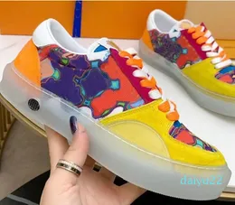 2022 nuove scarpe casual da uomo in pelle da donna di design con lacci Sneaker sulla linguetta di alta qualità