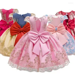 Girl Dresses Princess Birthday Party For Girls Children High-end Evening Cosplay Costume Kids Elegant Wedding Embroidery Dress 4-10 Years