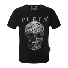 Plein Bear T Shirt Mens Designer Tshirts Clothing Rhinestone PP Skull Men T-Shirt Round Neck Ss Stones Classical Hop Streetwear Tshirt Top Tees Pb 160630