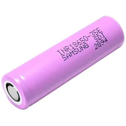 New INR18650 35E 18650 Battery Pink Box 3500mAh Capacity 8A 3.7V Drain Rechargeable Lithium Flat Top Batteries Vapor Cells For Samsung
