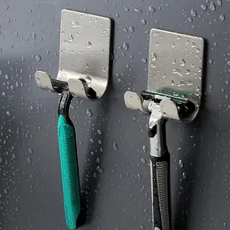 304 Stainless steel Wall Razor Holder Storage Hooks Bathroom Shaving Rack Men Shaver Holder Shelf Hanger Razors Stand