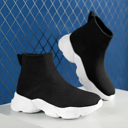 Stiefel Spring Kids Sneakers für Running Boys Casual Sport Schuhe Outdoor Slip-on atmreable Girls Socken Stricken L221011