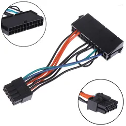 Cabos de computador fêmea de 24 pinos a 10 pinos Adaptador de alimentação do cabo de alimentação de cabo para Lenovo 10pin Placa-mãe 10cm