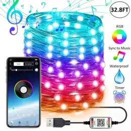 Bluetooth LED Strip Lights Long Music Sync LED Light Strips for Home Decor