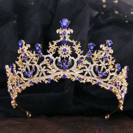 Diademi di corone nuziali di cristallo per le donne Accessori per gioielli per capelli da festa per capelli da principessa di lusso per matrimoni