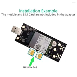 Computerkabel USB 3.0 auf M2-Adapter M.2 NGFF B Key 3 Erweiterungskarte mit Dual-NANO-SIM-Steckplatz für 3G/4G/5G-Modul-Riser