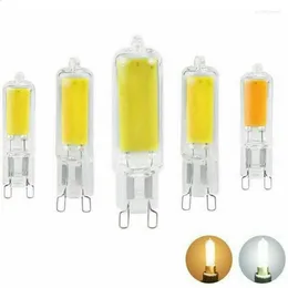 Bulb Lamp 7W 9W 12W 15W No Flicker G4 AC220V COB Glass Light Chandelier Spotlight Replace Halogen Lamps Bombillas