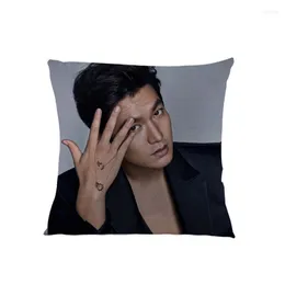 Pillow Korea Celebrity Series Sofa Throw Pillows Handsome Lee Min Ho 45x45cm Cotton Linen Pillowsham Decorative Without Filling