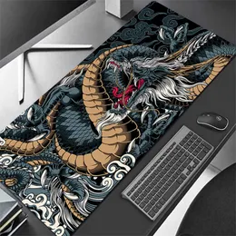 Cool Dragon Tappetino per Mouse Nero E Bianco Tappetino Da